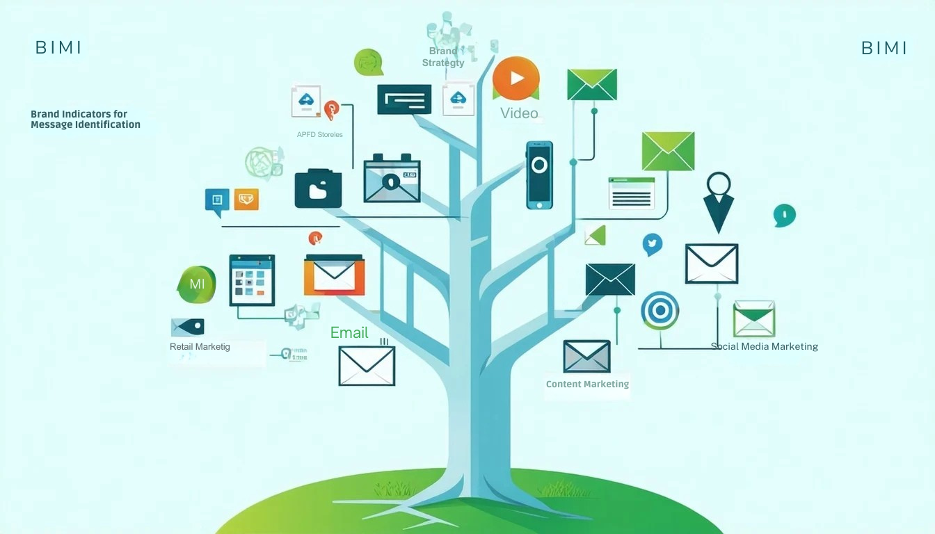 BIMI eli Brand Indicators for Message Identification toimii markkinointistrategiapuun perustana, joka tarjoaa vankan kehyksen brändin tunnistamiselle ja luottamukselle digitaalisessa viestinnässä.